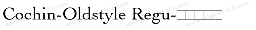 Cochin-Oldstyle Regu字体转换
